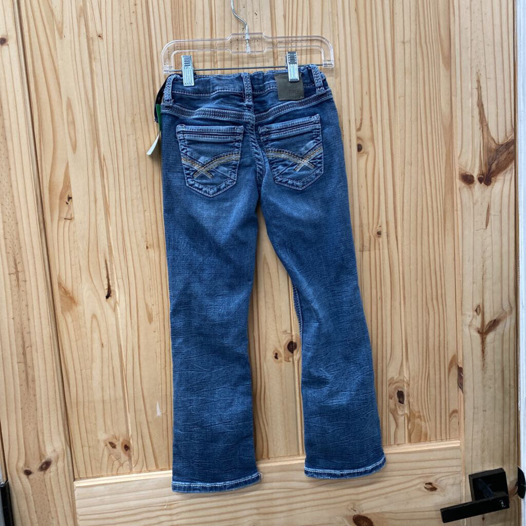BOYS BKE DENIM CONNER BOOTCUT JEANS 6 REGULAR