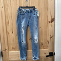 WOMENS KANCAN LT DENIM DIST. JEANS 1