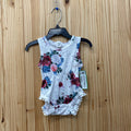GIRLS SHEIN WHITE FLORAL ROMPER 3/6M