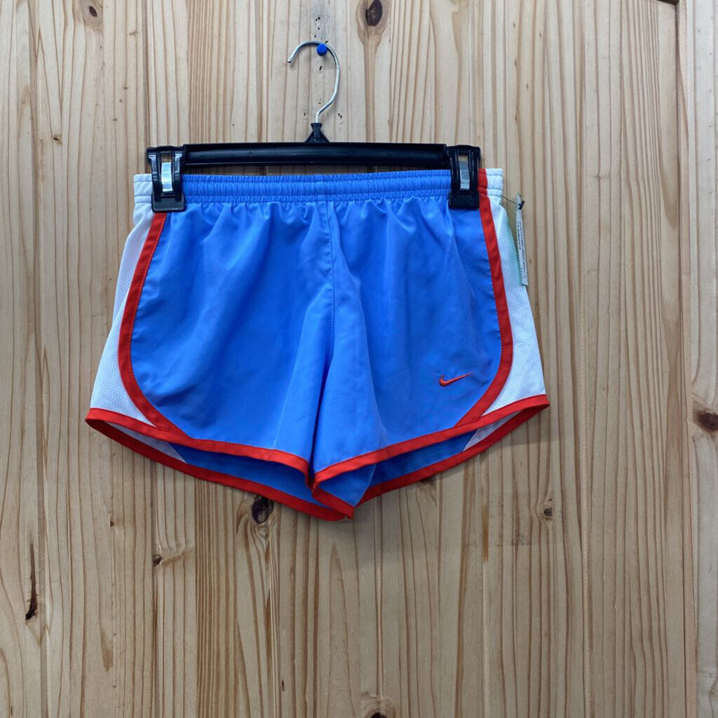 GIRLS NIKE SHORTS PERWRINKLE/RED M 10