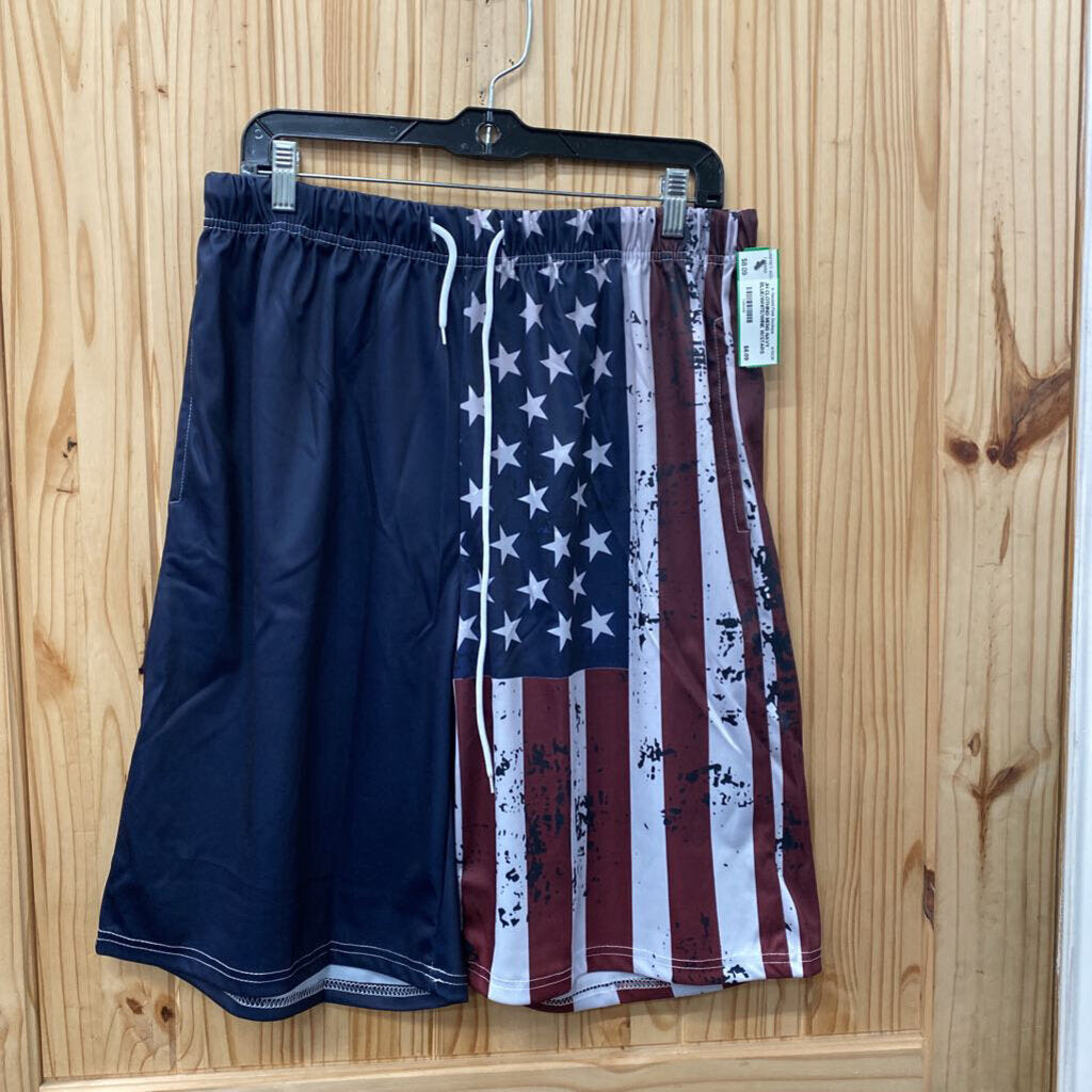 MENS NAVY BLUE/WHITE/WINE W/STARS XL