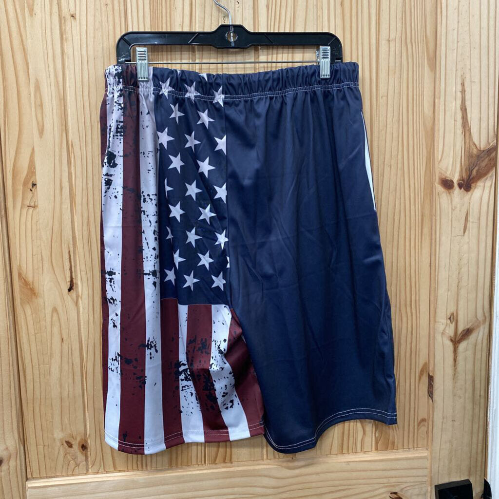 MENS NAVY BLUE/WHITE/WINE W/STARS XL