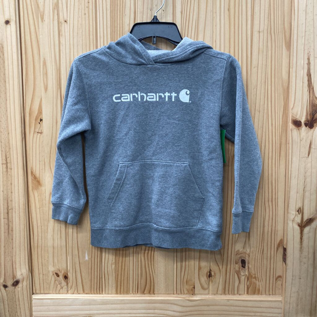 BOYS CARHARTT GREY/WHITE HOODIE 7