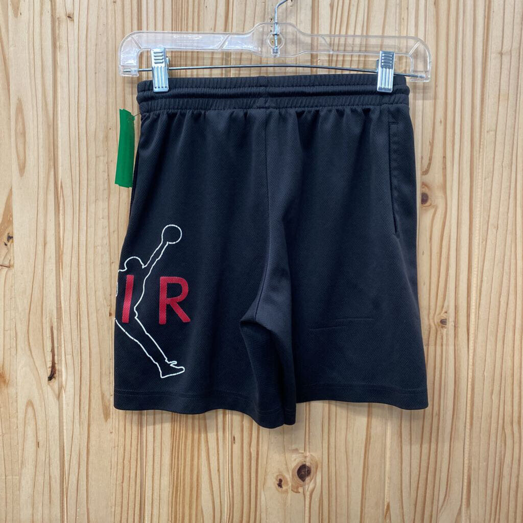 BOYS AIR JORDAN SHORTS BLK/RED M 10/12