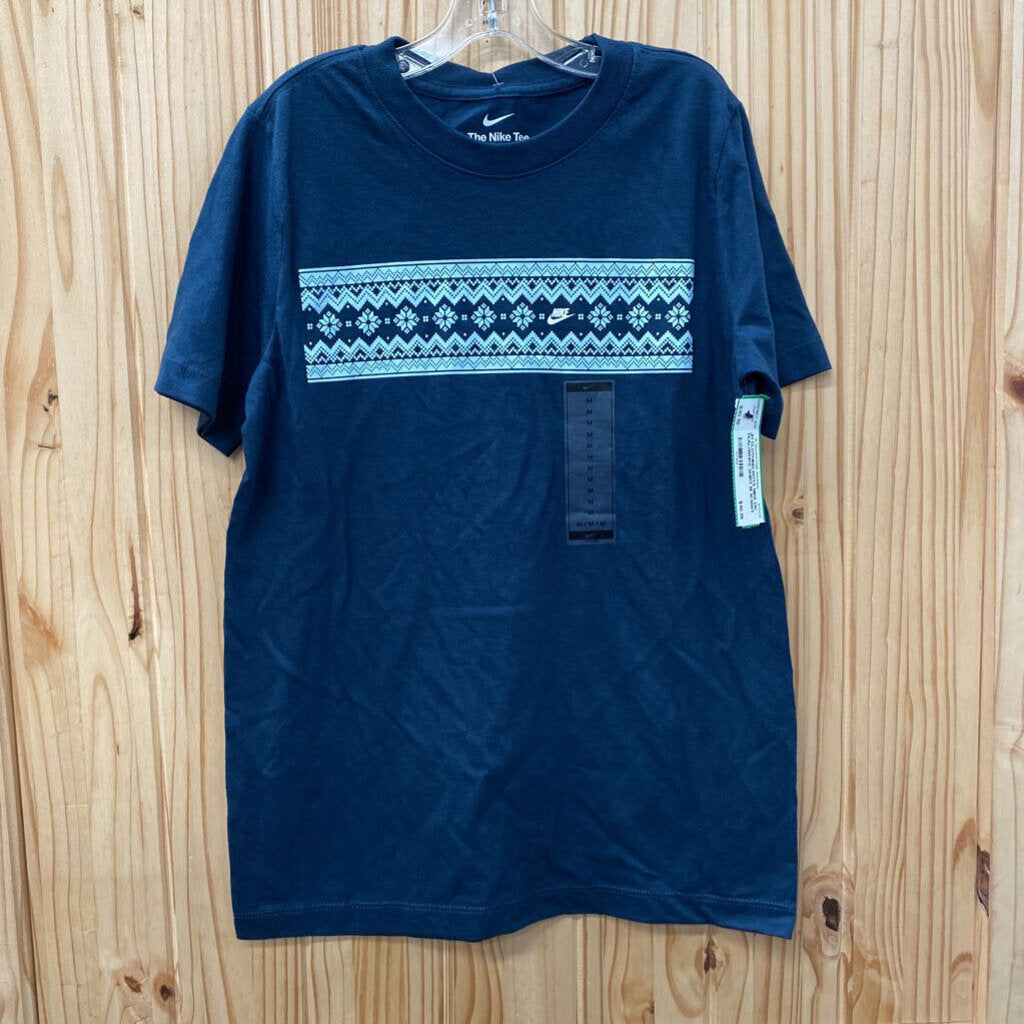 BOYS NIKE DK TEAL/WHITE SHIRT M 10 NWT