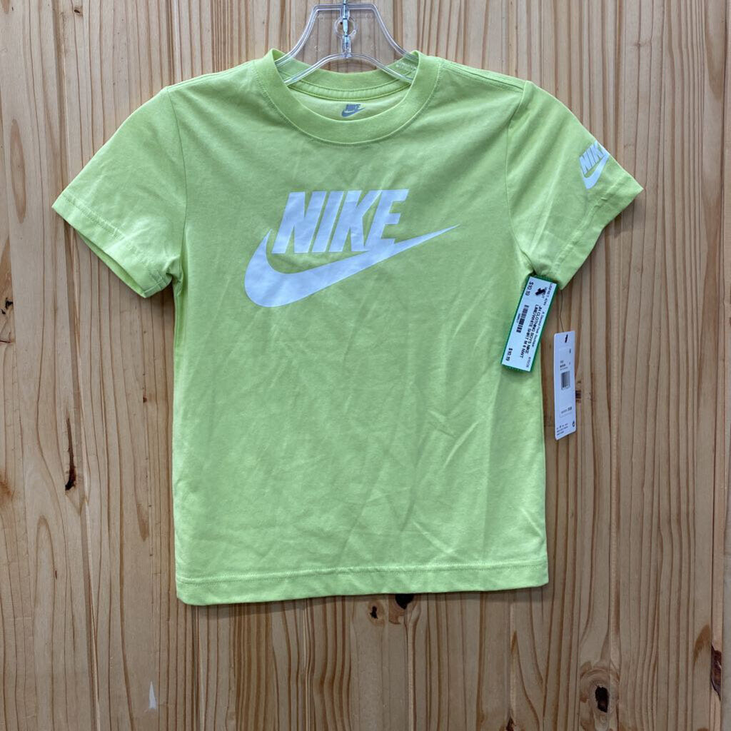 BOYS NIKE LIME/WHITE SHIRT M 6 NWT