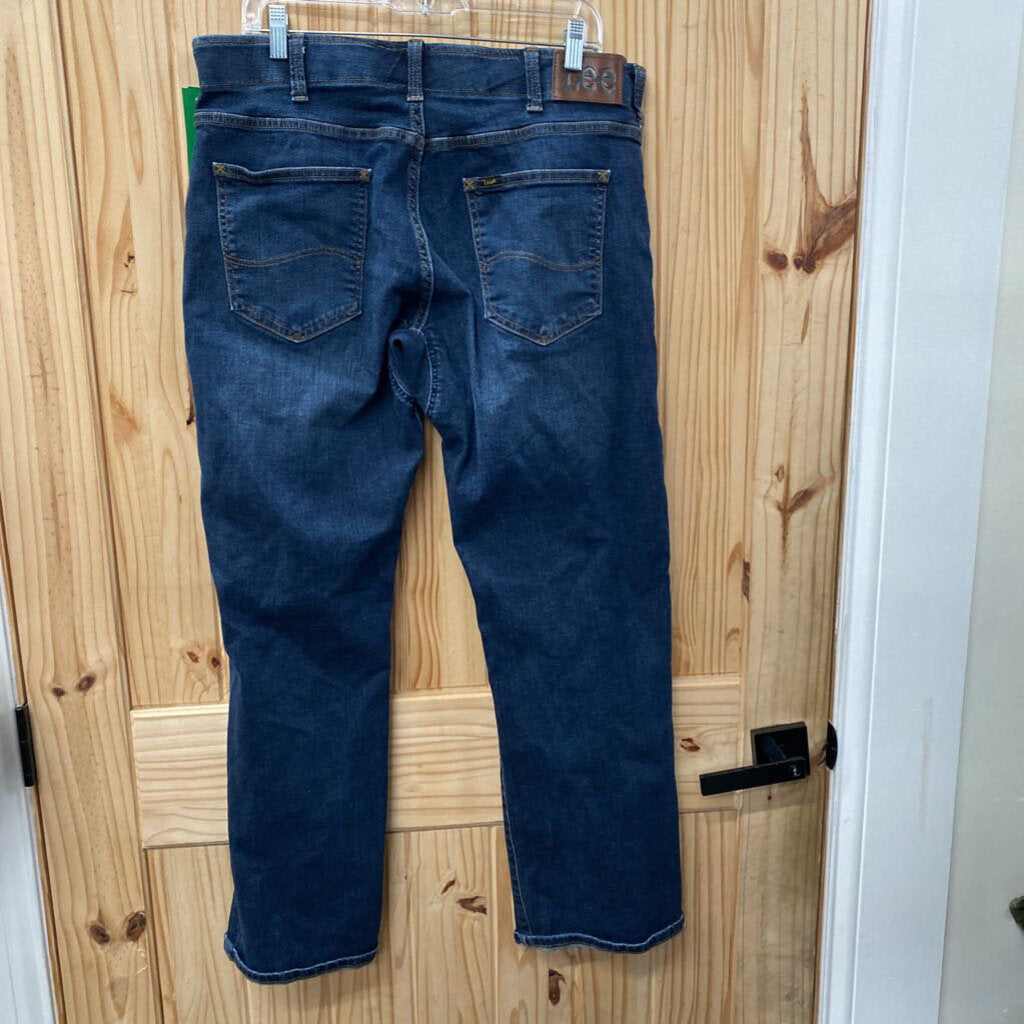 MENS LEE EXTREME MOTION DK DENIM JEANS 36X30