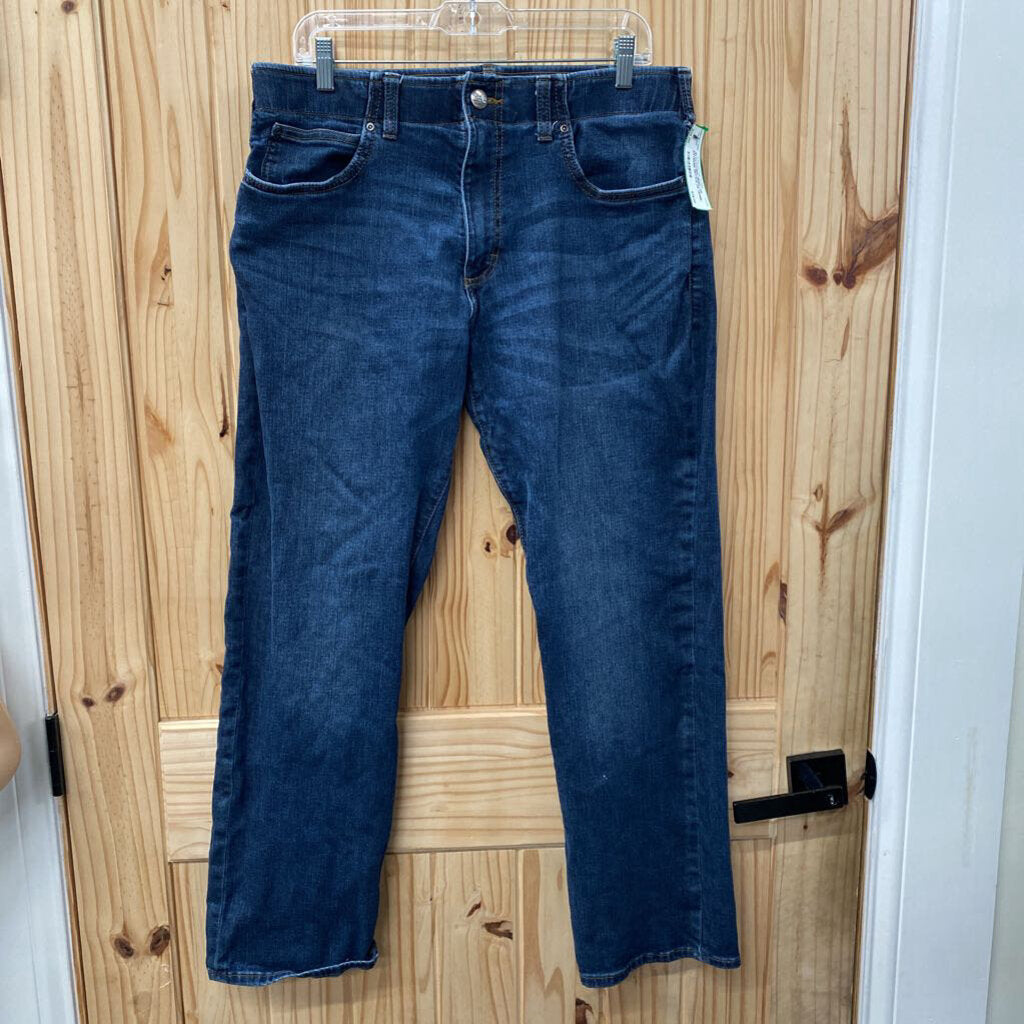 MENS LEE EXTREME MOTION DK DENIM JEANS 36X30