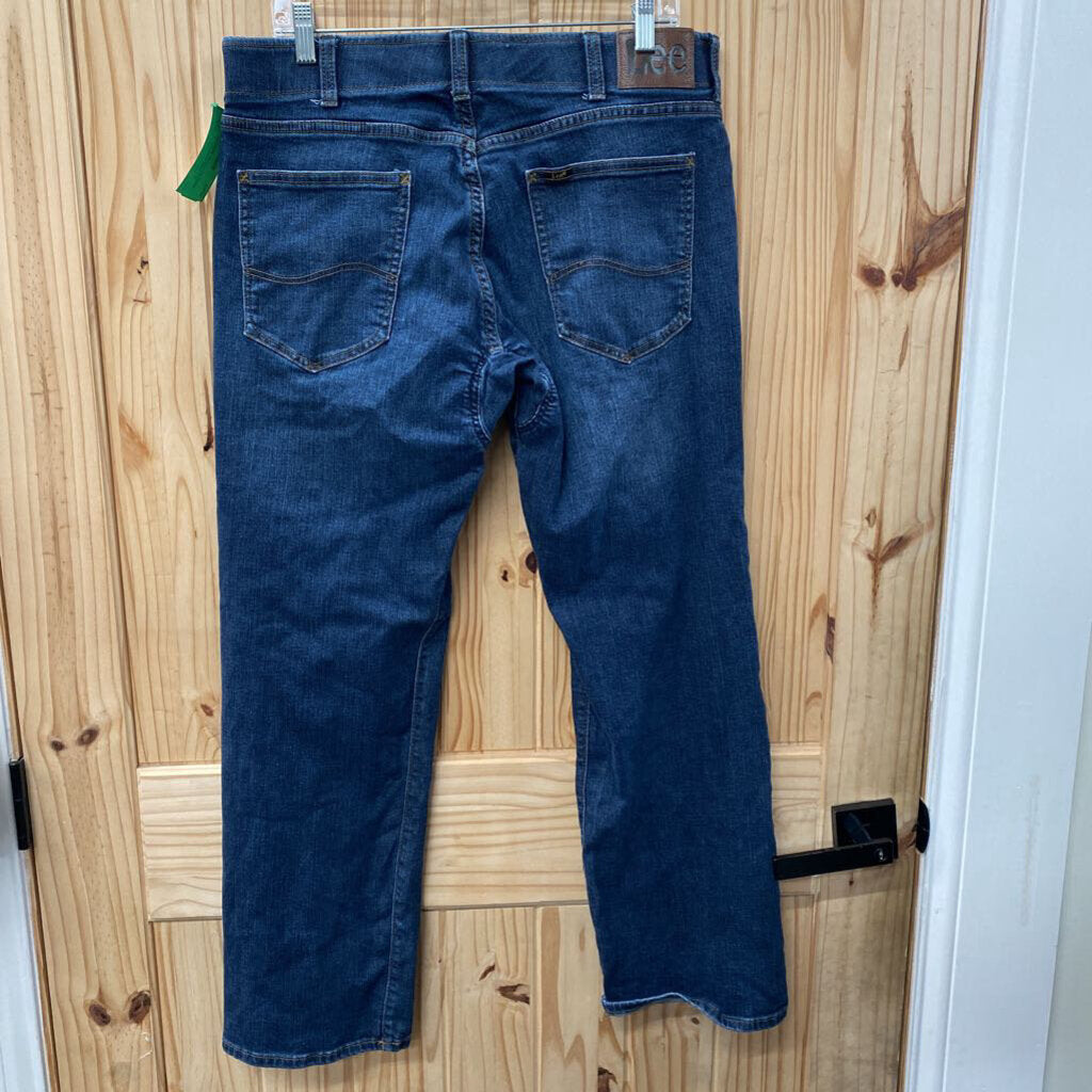 MENS LEE EXTREME MOTION DK DENIM JEANS 36X30