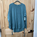 WOMENS LULULEMON LS GREEN SHIRT xl