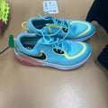 GIRLS NIKE SHOES LT BLUE/BLK/LIME GREEN 4.5Y