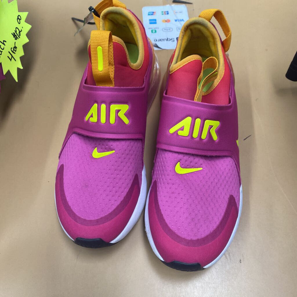 GIRLS NIKE AIR 270 DK FUSHIA/ORANGE/WHITE 4.5Y