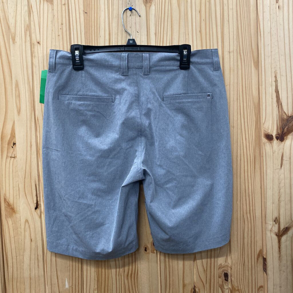 MENS TRAVIS MATHIS GREY CASUAL SHORTS 33