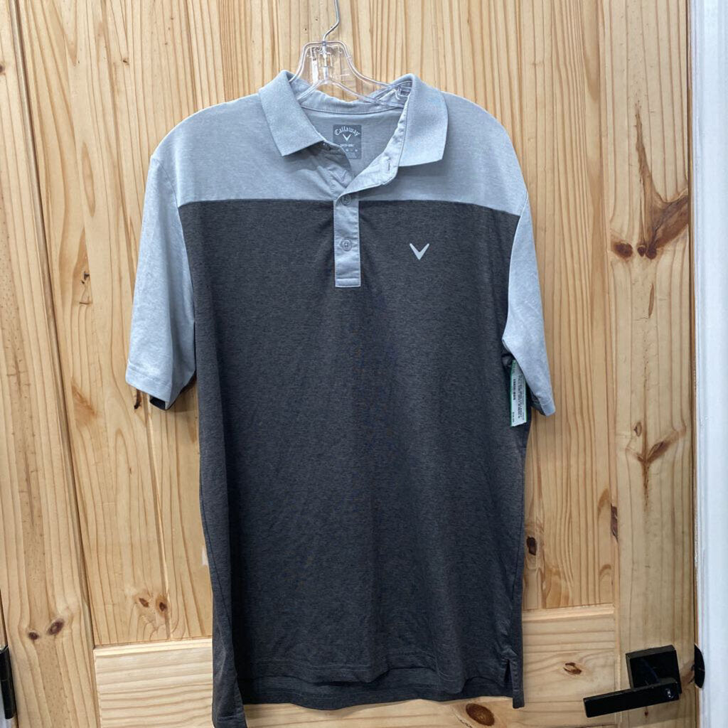 MENS CALLAWAY POLO SHIRT GREY M