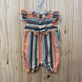 GIRLS SHEIN ROMPER ORANGE/BROWN/GREEN 68 6M