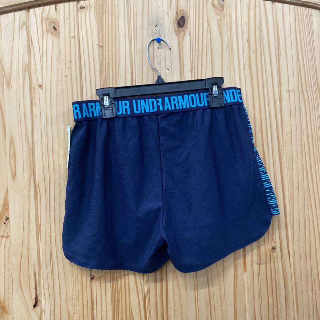 WOMENS UNDER ARMOUR SHIRTS NAVY BLUE/SKY BLUE S