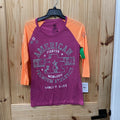 WOMENS AMERICAN FIGHTER SHIRT FUSHIA/ORANGE M NWT