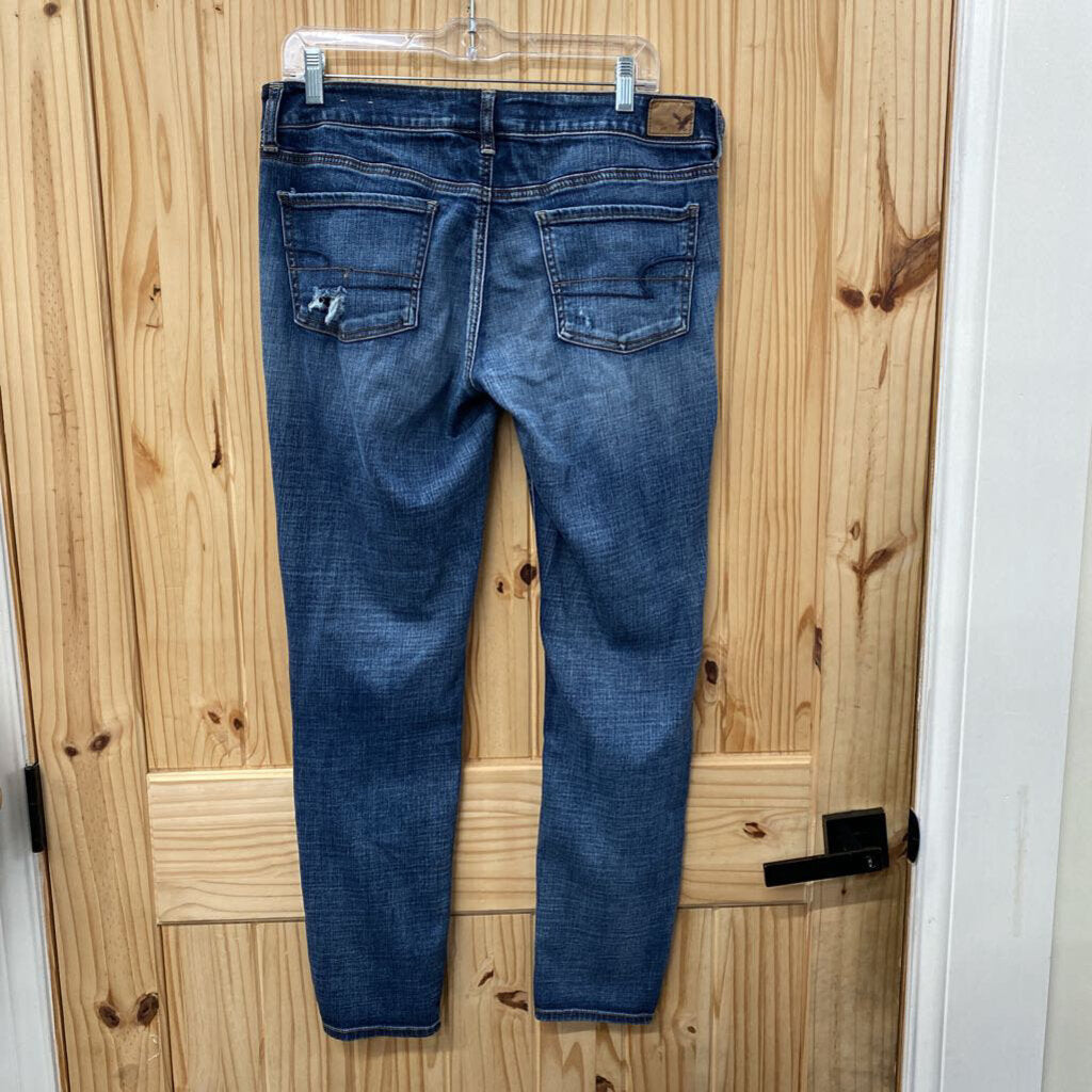 WOMENS AMERICAN EAGLE DENIM DIST. JEANS 10