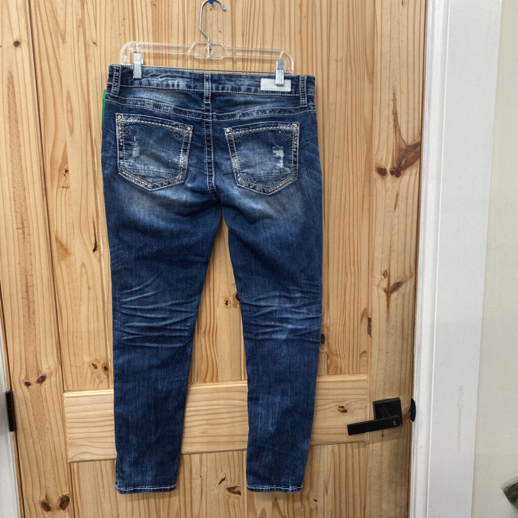 WOMENS DAYTRIP DK DENIM JEANS 30