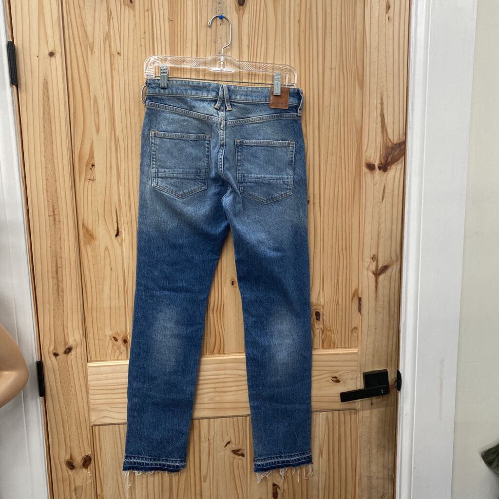 WOMENS FREE PEOPLE DENIM DIST. JEANS 26 NWT