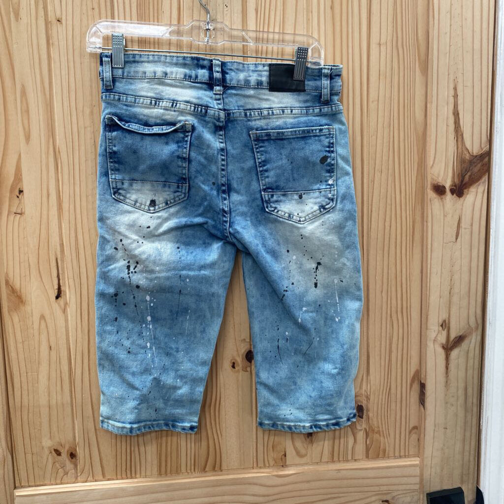 BOYS ROCK SALT DENIM JEAN SHORTS 18