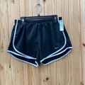 WOMENS NIKE SHORTS BLK/WHITE L