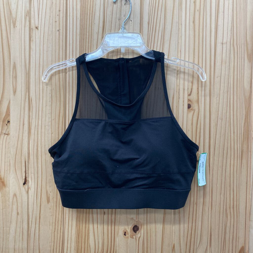 WOMENS ZYIA BLK SPORTS BRA XXL