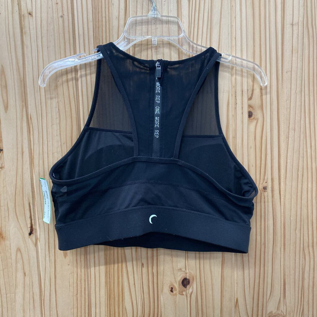WOMENS ZYIA BLK SPORTS BRA XXL