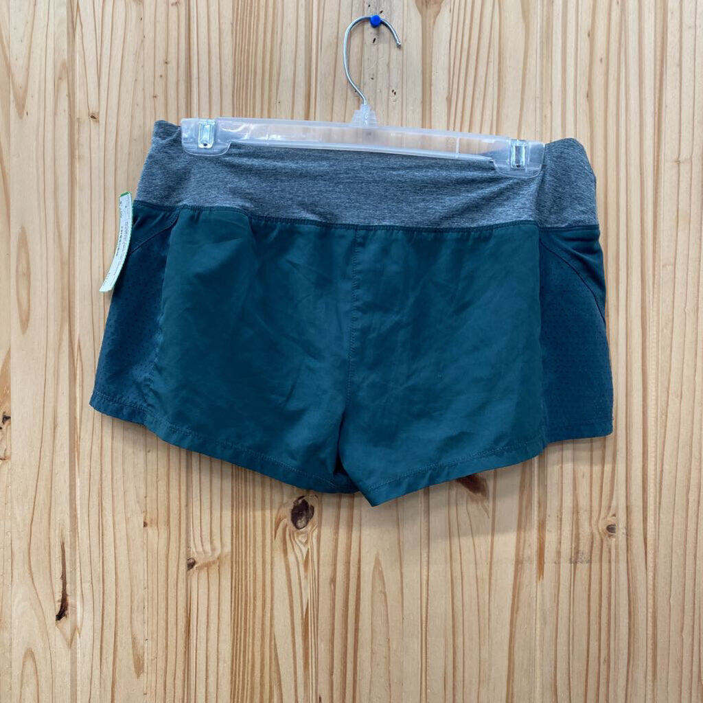 WOMENS NIKE DK GREEN SHORTS S
