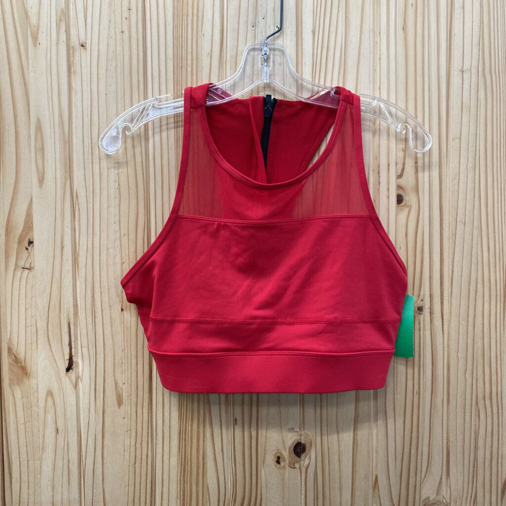WOMENS ZYIA RED SPORTS BRA XL