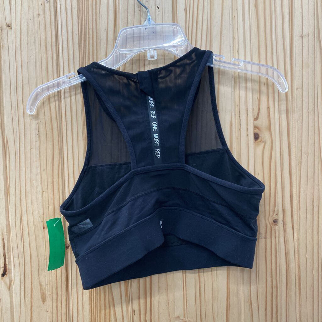 WOMENS ZYIA BLK SPORTS BRA M