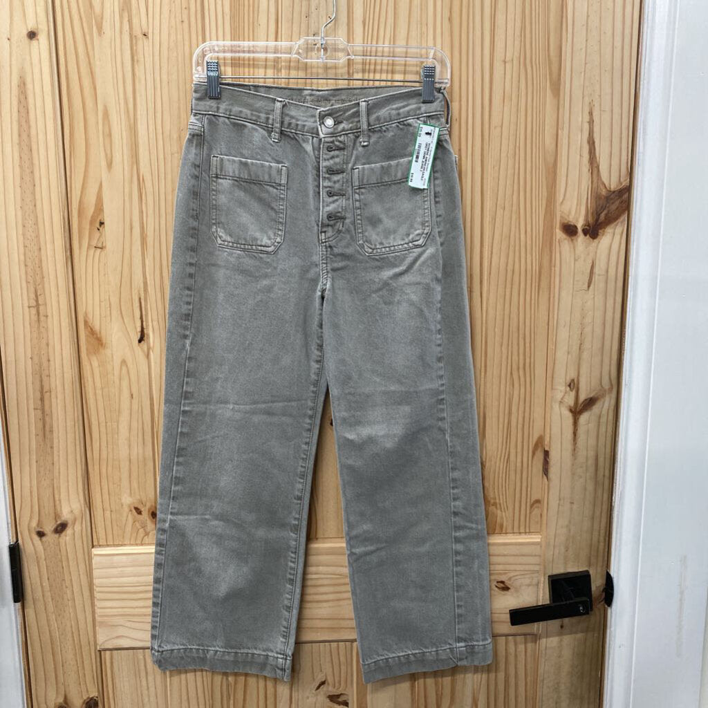 WOMENS AMERICAN EAGLE GREY DENIM JEANS 2 REGULAR
