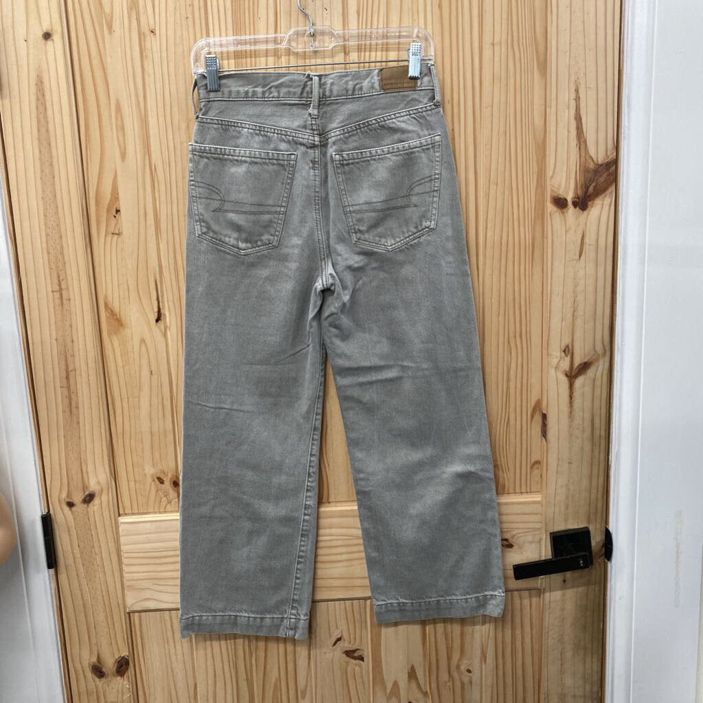 WOMENS AMERICAN EAGLE GREY DENIM JEANS 2 REGULAR