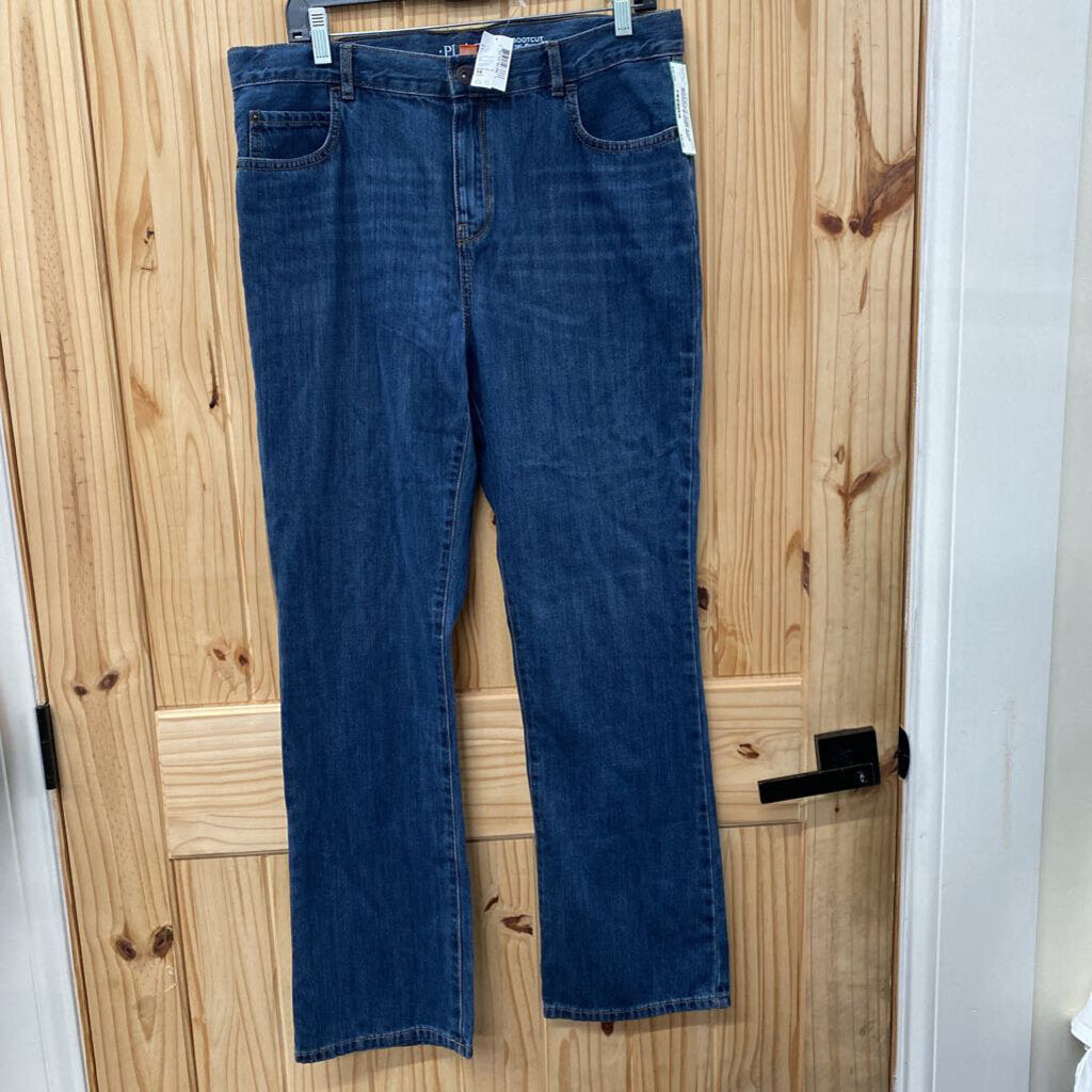 BOYS PLACE DENIM JEANS BOOTCUT 18 HUSKY NWT