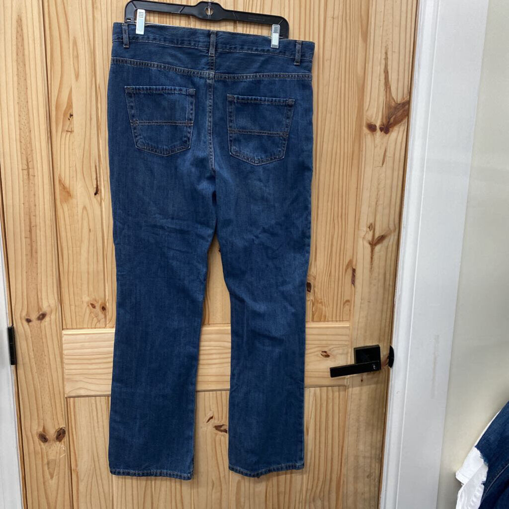 BOYS PLACE DENIM JEANS BOOTCUT 18 HUSKY NWT