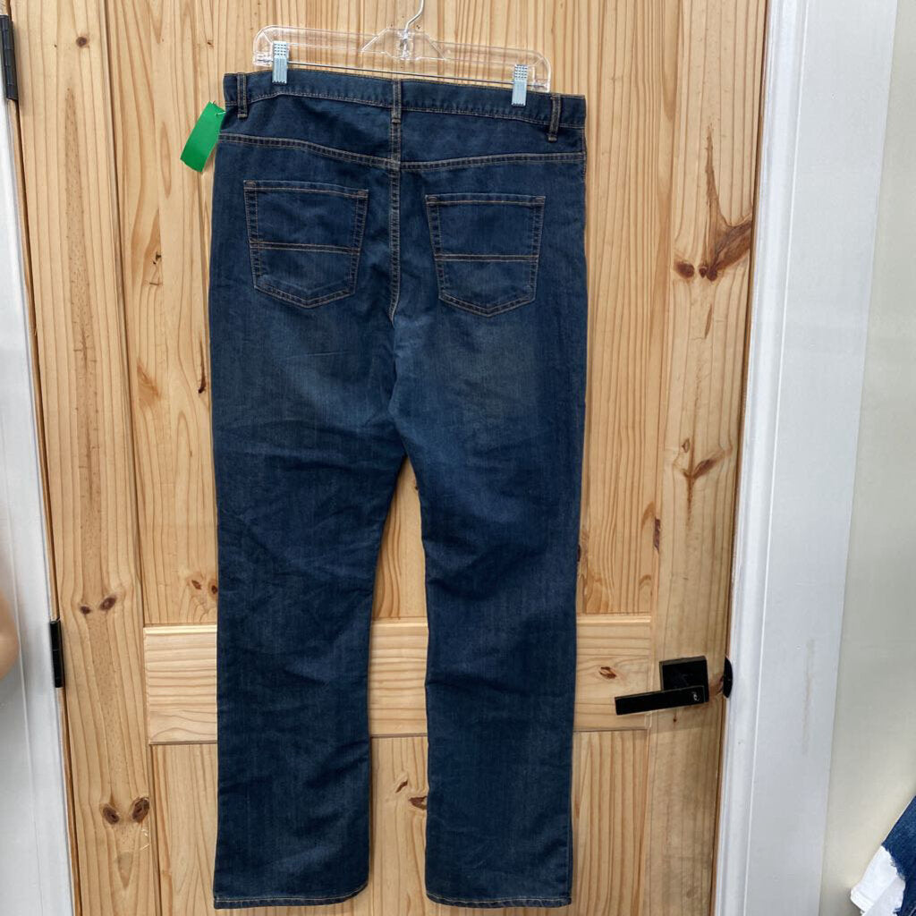 BOYS PLACE DK DENIM JEANS BOOTCUT 20 HUSKY NWT