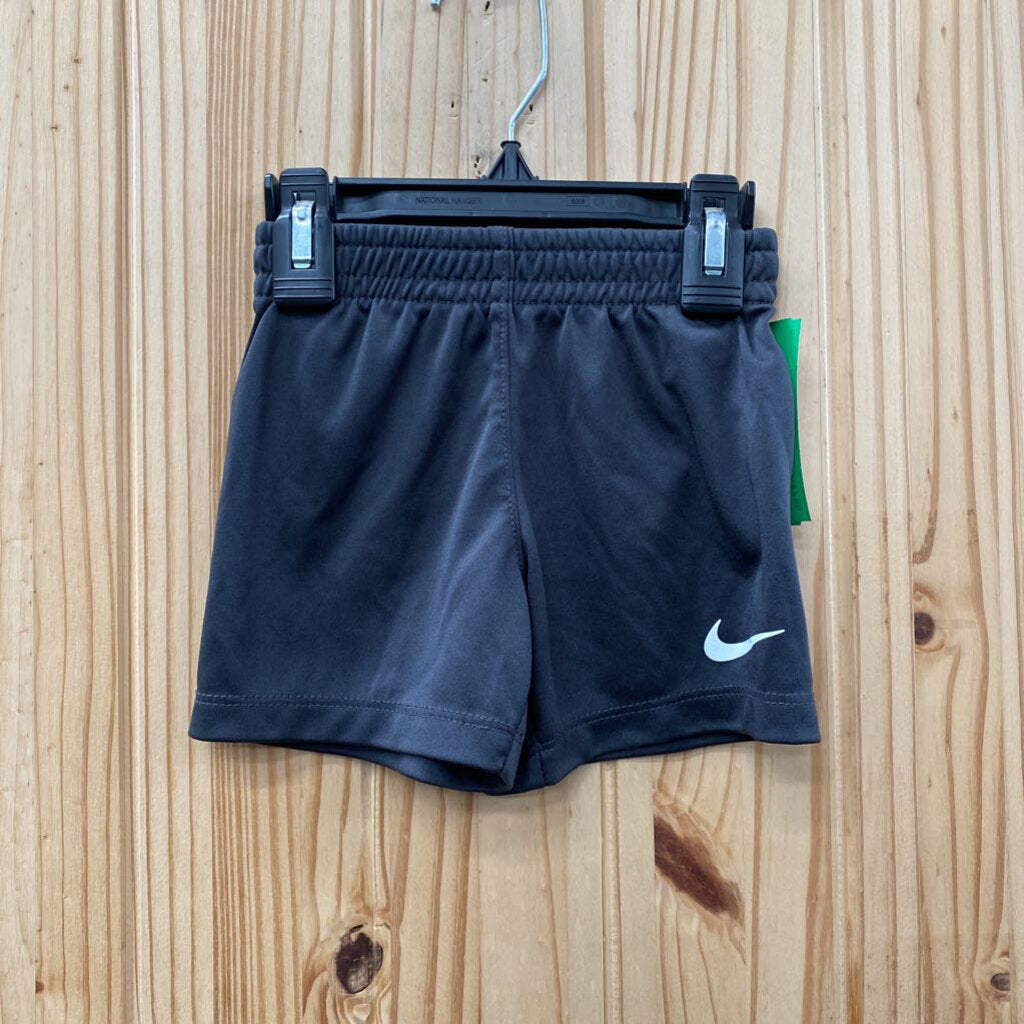 BOYS NIKE SHORTS CHARCOAL/WHITE 12M