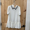 WOMENS J. INC BLK/WHITE TOP/DRESS L