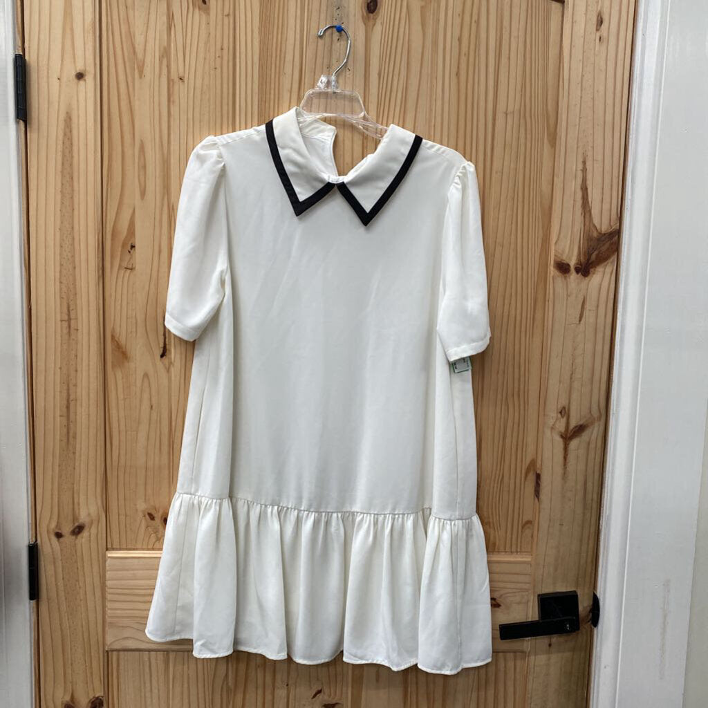 WOMENS J. INC BLK/WHITE TOP/DRESS L