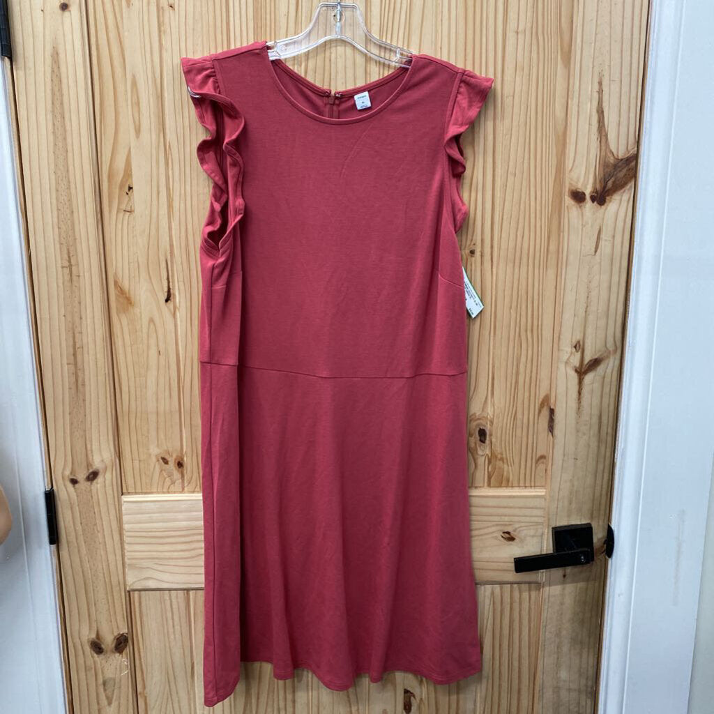 WOMENS OLD NAVY SL DK MAUVE DRESS XL