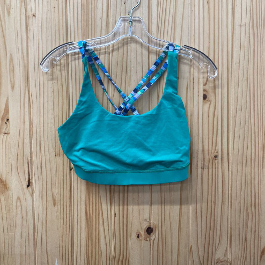 WOMENS LULULEMON SPORTS BRADK GREEN/BLUE 8