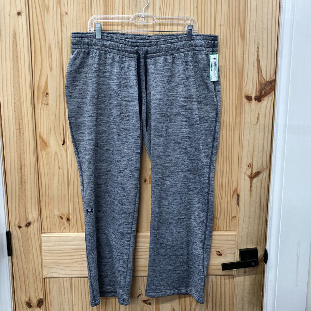 WOMENS UNDER ARMOUR SWEATPANTS GREY/BLK XL
