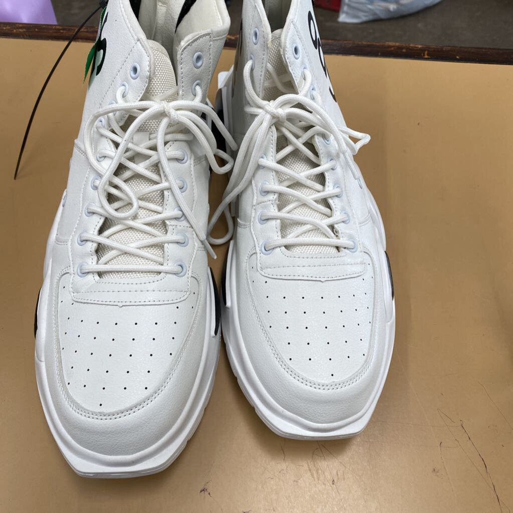 MENS SPO WHITE/BLK SHOES 47