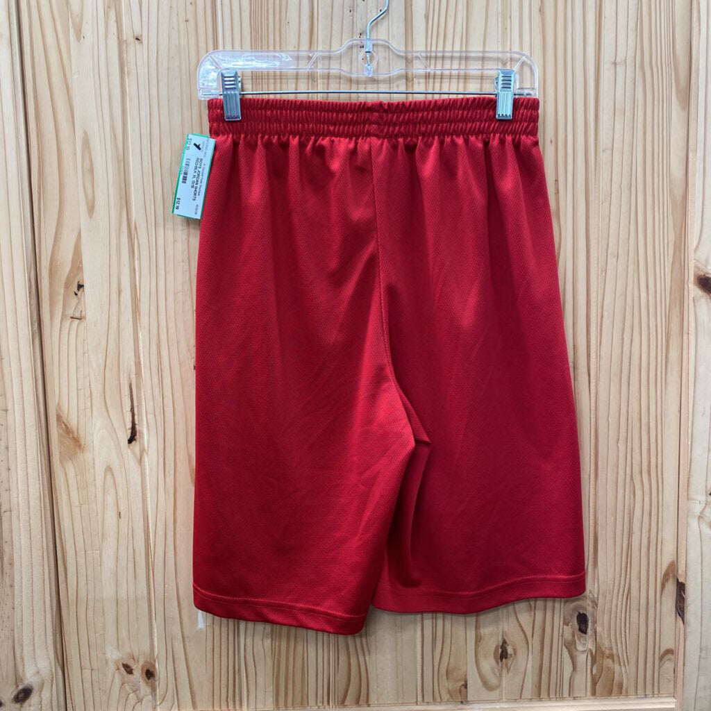 BOYS JORDAN SHORTS RED/BLK XL 13/15