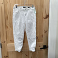WOMENS KENSIE WHITE CAPRIS 10