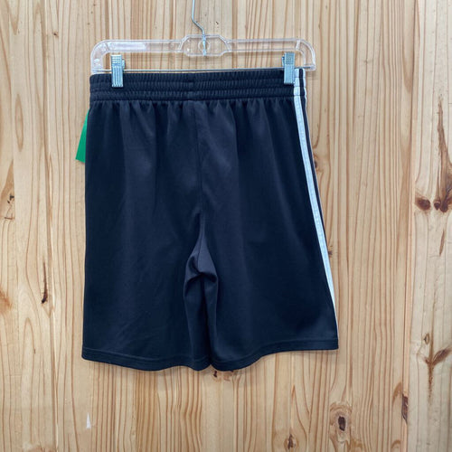BOYS ADIDAS SHORTS BLK/WHITE L 14/16