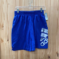 BOYS ADIDAS TOYAL BLUE/WHITE/GREY SHORTS L 14/16