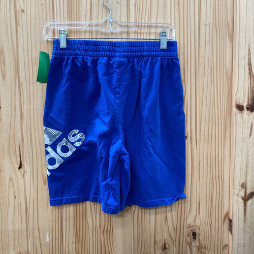 BOYS ADIDAS TOYAL BLUE/WHITE/GREY SHORTS L 14/16