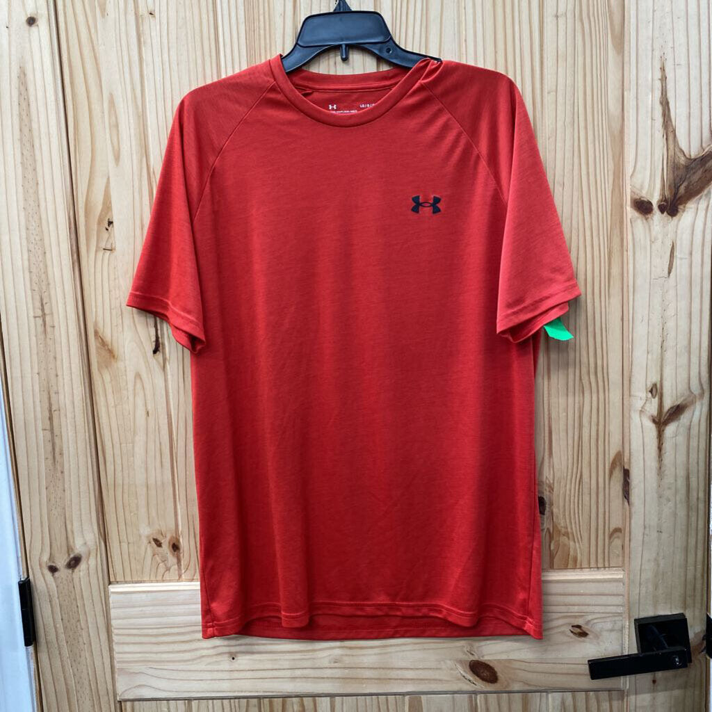 MENS UNDER ARMOUR RED/BLK SHIRT L