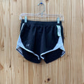 WOMENS UNDER ARMOUR SHORTS BLK/WHITE XS